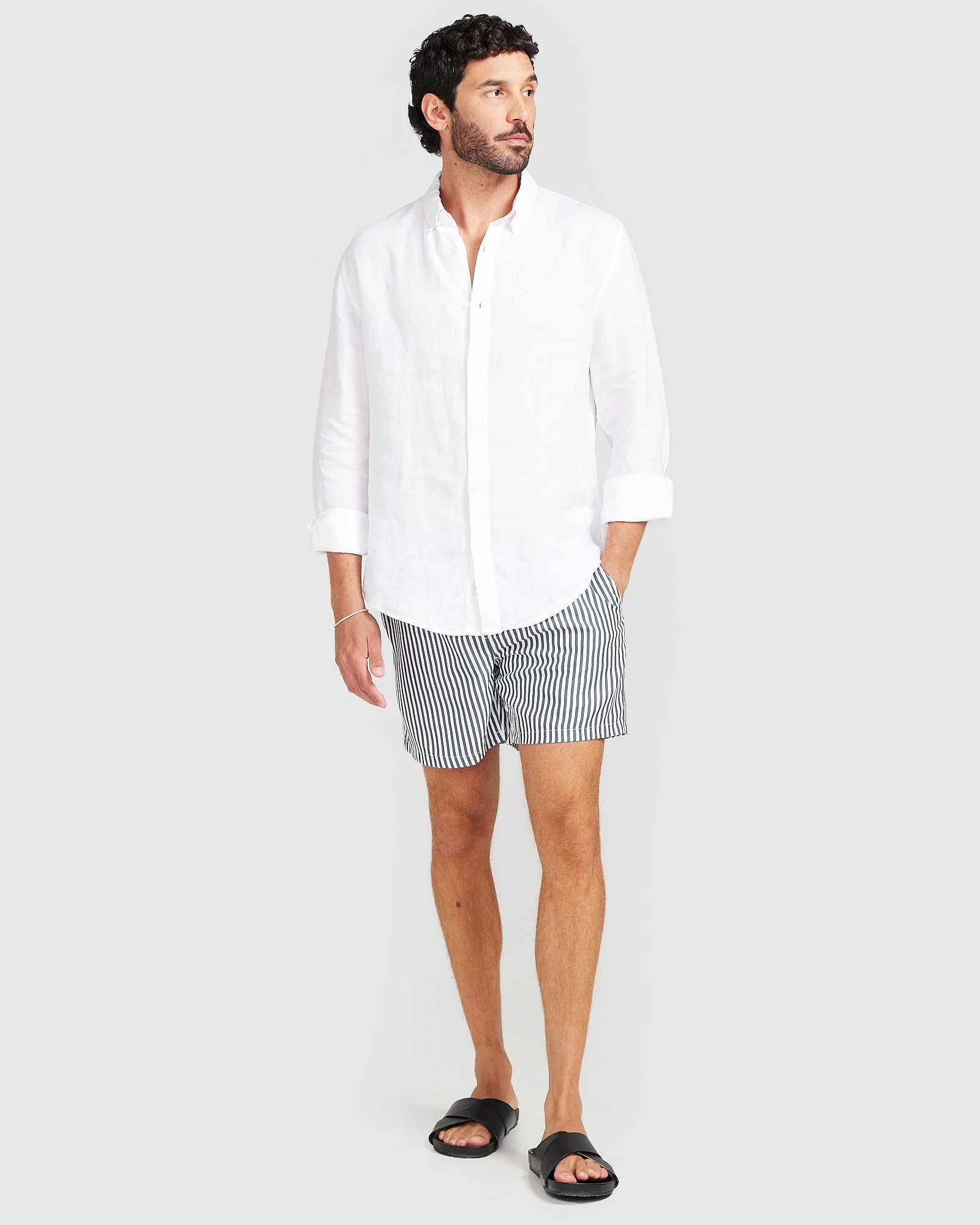 Linen Shirt White - Image 3