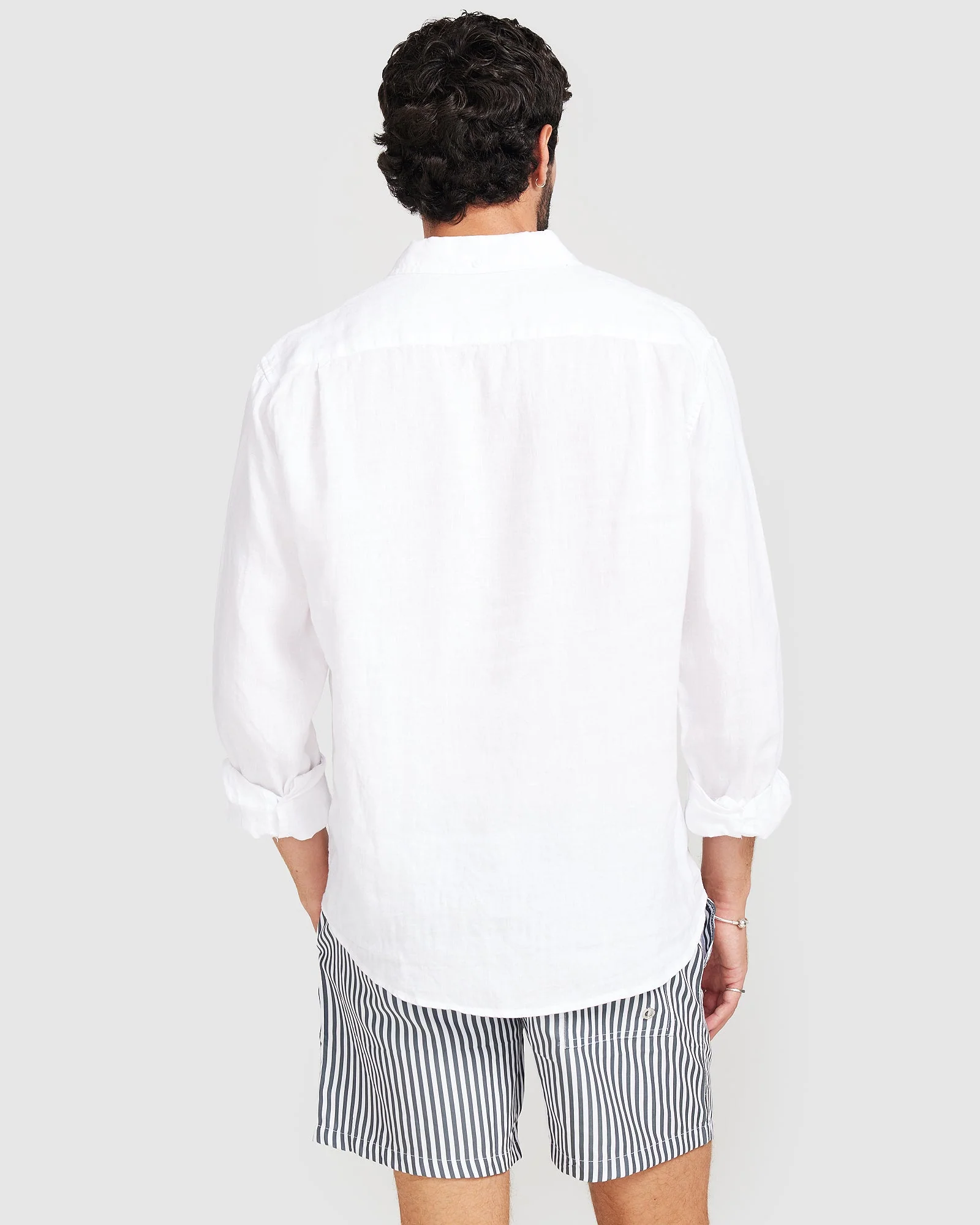 Linen Shirt White - Image 4